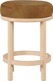 Monette Velvet Upholstered Counter Stool — 976-C - Saddle - 976Saddle-C alternate view 2