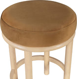 Monette Velvet Upholstered Counter Stool — 976-C - Saddle - 976Saddle-C alternate view 3