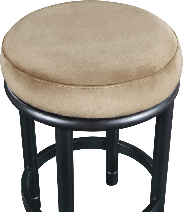 Monette Velvet Upholstered Counter Stool — 977-C - Beige - 977Beige-C alternate view 3