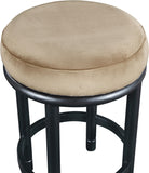 Monette Velvet Upholstered Counter Stool — 977-C - Beige - 977Beige-C alternate view 3