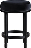 Monette Velvet Upholstered Counter Stool — 977-C - Black - 977Black-C alternate view 2