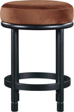 Monette Velvet Upholstered Counter Stool — 977-C - Cognac - 977Cognac-C alternate view 2