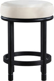 Monette Velvet Upholstered Counter Stool — 977-C - Cream - 977Cream-C alternate view 2