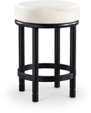Monette Velvet Upholstered Counter Stool — 977-C - Cream - 977Cream-C