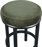 Monette Velvet Upholstered Counter Stool — 977-C - Green - 977Green-C alternate view 3