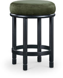 Monette Velvet Upholstered Counter Stool — 977-C - Green - 977Green-C