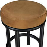 Monette Velvet Upholstered Counter Stool — 977-C - Saddle - 977Saddle-C alternate view 3