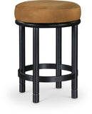 Monette Velvet Upholstered Counter Stool — 977-C - Saddle - 977Saddle-C