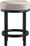 Monette Velvet Upholstered Counter Stool — 977-C - Taupe - 977Taupe-C alternate view 2