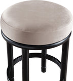 Monette Velvet Upholstered Counter Stool — 977-C - Taupe - 977Taupe-C alternate view 3