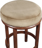 Monette Velvet Upholstered Counter Stool — 978-C - Beige - 978Beige-C alternate view 3