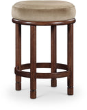 Monette Velvet Upholstered Counter Stool — 978-C - Beige - 978Beige-C
