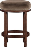 Monette Velvet Upholstered Counter Stool — 978-C - Brown - 978Brown-C alternate view 2