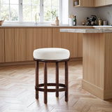 Monette Velvet Upholstered Counter Stool — 978-C - Cream - 978Cream-C alternate view 1