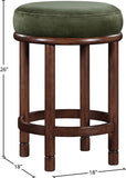 Monette Velvet Upholstered Counter Stool — 978-C - Green - 978Green-C Dim