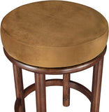 Monette Velvet Upholstered Counter Stool — 978-C - Saddle - 978Saddle-C alternate view 3