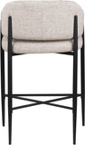 Dame Fabric Upholstered Counter Stool — 975-C - Beige - 975Beige-C alternate view 4