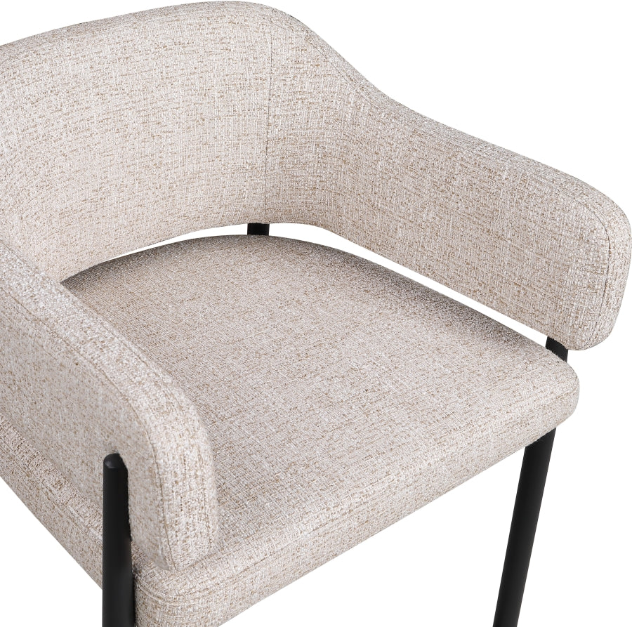 Dame Fabric Upholstered Counter Stool — 975-C - Beige - 975Beige-C alternate view 6