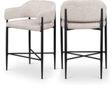 Dame Fabric Upholstered Counter Stool — 975-C - Beige - 975Beige-C Double Chair