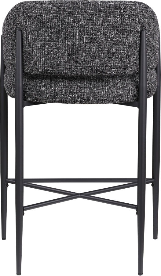 Dame Fabric Upholstered Counter Stool — 975-C - Black - 975Black-C alternate view 4