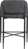 Dame Fabric Upholstered Counter Stool — 975-C - Black - 975Black-C alternate view 4
