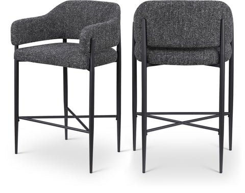 Dame Fabric Upholstered Counter Stool — 975-C (Set of 2)