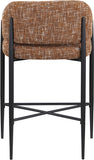 Dame Fabric Upholstered Counter Stool — 975-C - Cognac - 975Cognac-C alternate view 4
