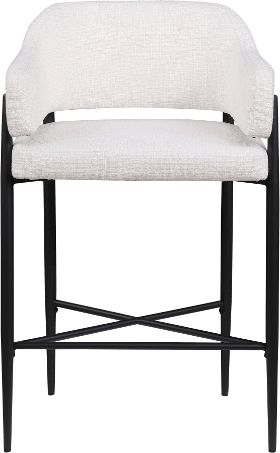 Dame Fabric Upholstered Counter Stool — 975-C - Cream - 975Cream-C alternate view 2