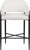 Dame Fabric Upholstered Counter Stool — 975-C - Cream - 975Cream-C alternate view 2