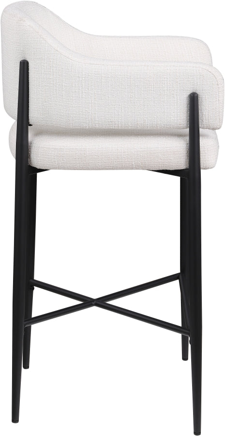 Dame Fabric Upholstered Counter Stool — 975-C - Cream - 975Cream-C alternate view 3