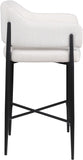 Dame Fabric Upholstered Counter Stool — 975-C - Cream - 975Cream-C alternate view 3