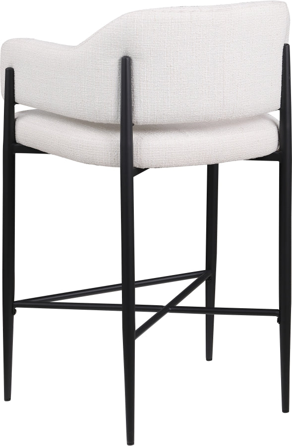 Dame Fabric Upholstered Counter Stool — 975-C - Cream - 975Cream-C alternate view 5