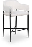 Dame Fabric Upholstered Counter Stool — 975-C - Cream - 975Cream-C