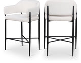 Dame Fabric Upholstered Counter Stool — 975-C - Cream - 975Cream-C Double Chair