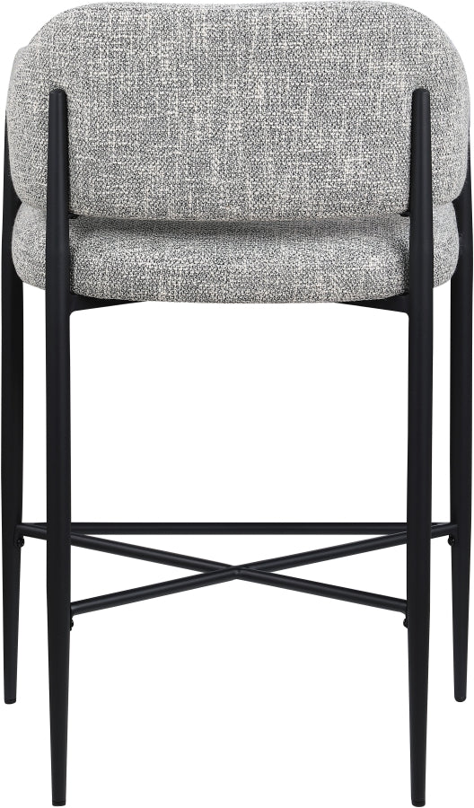Dame Fabric Upholstered Counter Stool — 975-C - Grey - 975Grey-C alternate view 4