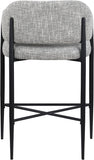 Dame Fabric Upholstered Counter Stool — 975-C - Grey - 975Grey-C alternate view 4