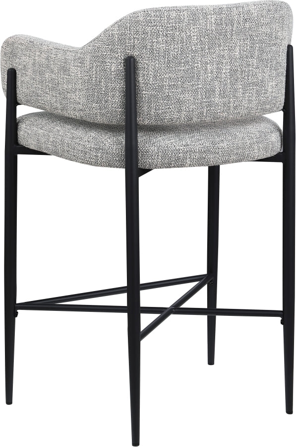 Dame Fabric Upholstered Counter Stool — 975-C - Grey - 975Grey-C alternate view 5