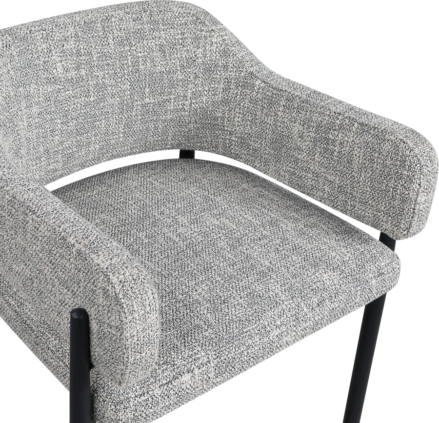 Dame Fabric Upholstered Counter Stool — 975-C - Grey - 975Grey-C alternate view 6