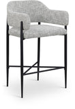 Dame Fabric Upholstered Counter Stool — 975-C - Grey - 975Grey-C