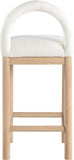 Conrad Linen Textured Fabric Upholstered Counter Stool — 11031-C - Cream - 11031Cream-C alternate view 4