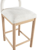 Conrad Linen Textured Fabric Upholstered Counter Stool — 11031-C - Cream - 11031Cream-C alternate view 6