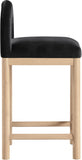 Conrad Velvet Upholstered Counter Stool — 11034-C - Black - 11034Black-C alternate view 3