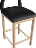 Conrad Velvet Upholstered Counter Stool — 11034-C - Black - 11034Black-C alternate view 6