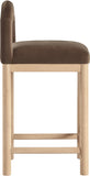 Conrad Velvet Upholstered Counter Stool — 11034-C - Brown - 11034Brown-C alternate view 3