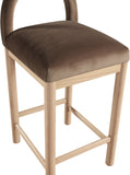 Conrad Velvet Upholstered Counter Stool — 11034-C - Brown - 11034Brown-C alternate view 6