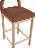 Conrad Velvet Upholstered Counter Stool — 11034-C - Cognac - 11034Cognac-C alternate view 6