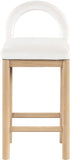 Conrad Velvet Upholstered Counter Stool — 11034-C - Cream - 11034Cream-C alternate view 2