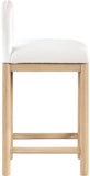 Conrad Velvet Upholstered Counter Stool — 11034-C - Cream - 11034Cream-C alternate view 3