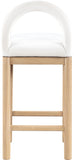 Conrad Velvet Upholstered Counter Stool — 11034-C - Cream - 11034Cream-C alternate view 4