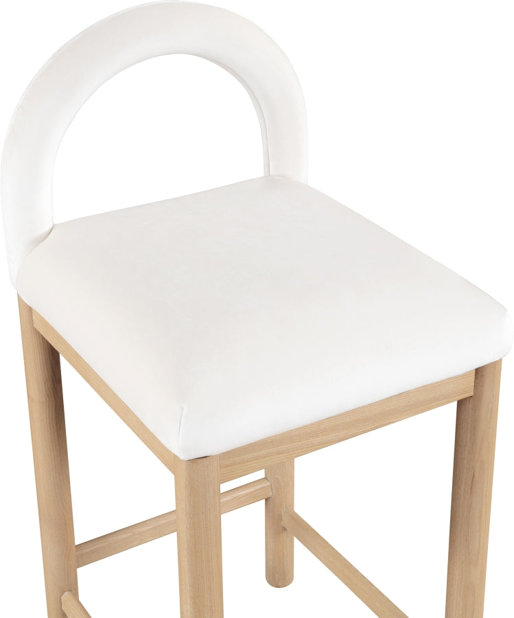 Conrad Velvet Upholstered Counter Stool — 11034-C - Cream - 11034Cream-C alternate view 5